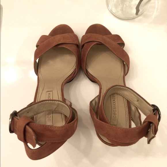 BCBGMaxazria Suede Platform Heels - Picture 3 of 5